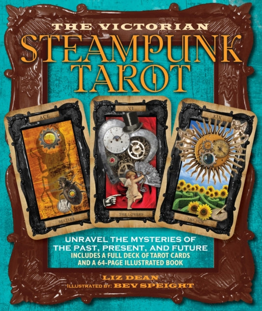 Book cover of: Victorian Steampunk Tarot. By: Liz Dean