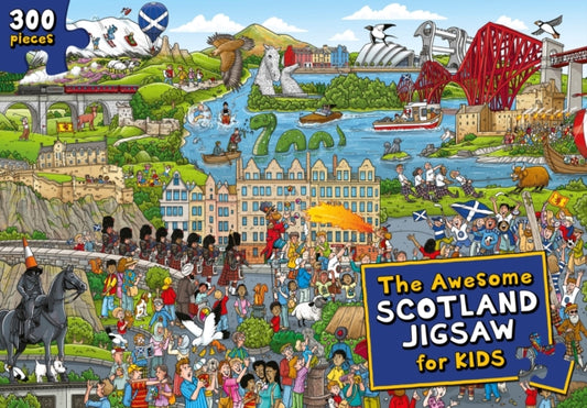 Book cover of: Awesome Scotland Jigsaw for Kids: 300 piece puzzle