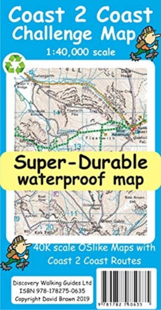 Book cover of: Coast to Coast Challenge Map