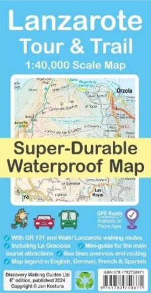 Lanzarote Tour & Trail Map