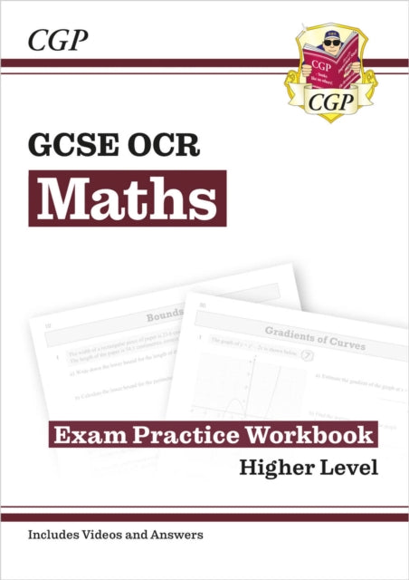 Book cover of: GCSE Maths OCR Exam Practice Workbook: Higher - includes Video Solutions and Answers. By: Richard Parsons