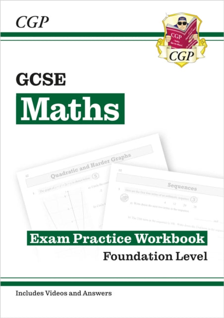 Book cover of: GCSE Maths Exam Practice Workbook: Foundation - includes Video Solutions and Answers. By: Richard Parsons
