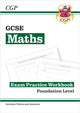 Book cover of: GCSE Maths Exam Practice Workbook: Foundation - includes Video Solutions and Answers. By: Richard Parsons
