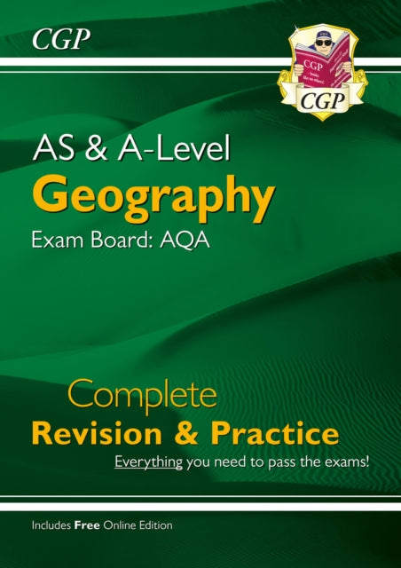 Book cover of: A-Level and AS Geography: AQA Complete Revision & Practice (with Online Edition)