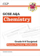 Book cover of: GCSE Chemistry AQA Grade 8-9 Targeted Exam Practice Workbook (includes answers)