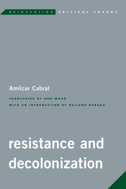 Book cover of: Resistance and Decolonization. By: Cabral Wood Rabaka