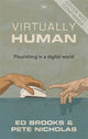 Book cover of: Virtually Human. By: Ed Brooks