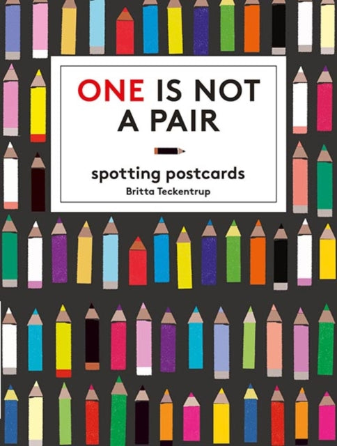 Book cover of: One is Not a Pair: Spotting Postcards. By: Britta Teckentrup