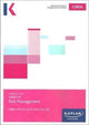Book cover of: P3 RISK MANAGEMENT - EXAM PRACTICE KIT. By: Kaplan Publishing