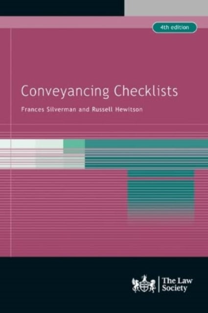 Book cover of: Conveyancing Checklists. By: Frances Silverman