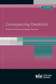 Book cover of: Conveyancing Checklists. By: Frances Silverman
