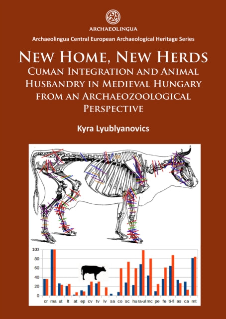 Book cover of: New Home, New Herds: Cuman Integration and Animal Husbandry in Medieval Hungary from an Archaeozoological Perspective. By: Kyra Lyublyanovics