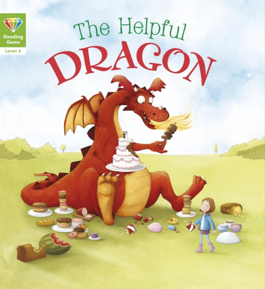 Book cover of: Reading Gems: The Helpful Dragon (Level 4). By: Jessica Barrah