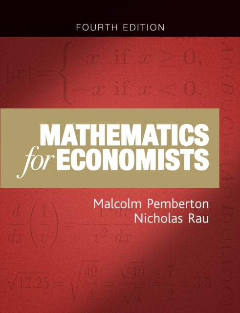 Book cover of: Mathematics for Economists. By: Malcolm Pemberton