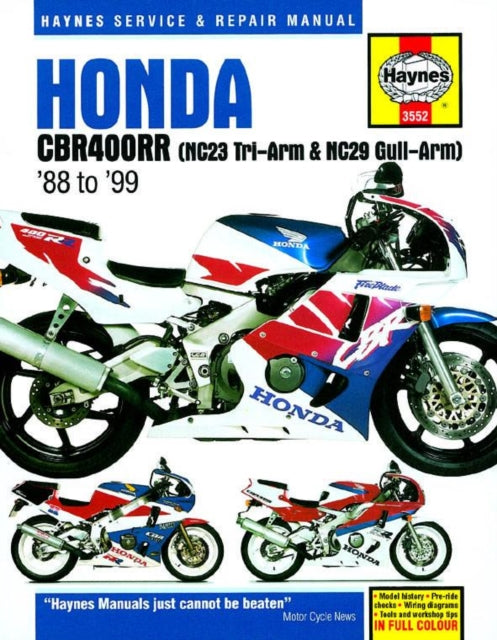 Book cover of: Honda CBR400RR Fours (88 - 99). By: Haynes