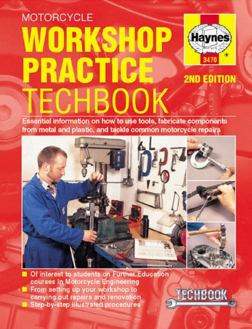 Book cover of: Motorcycle Workshop Practice Techbook. By: John Haynes