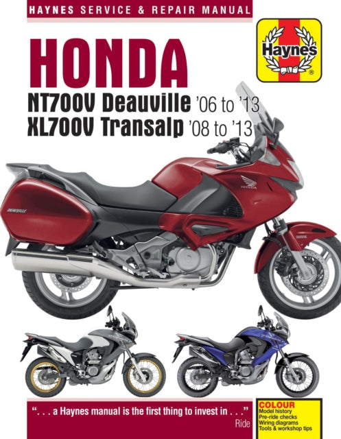 Book cover of: Honda NT700V Deauville & XL700V Transalp. By: Haynes