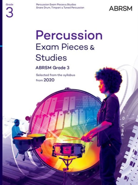 Book cover of: Percussion Exam Pieces & Studies, ABRSM Grade 3