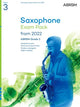 Book cover of: Saxophone Exam Pack from 2022, ABRSM Grade 3