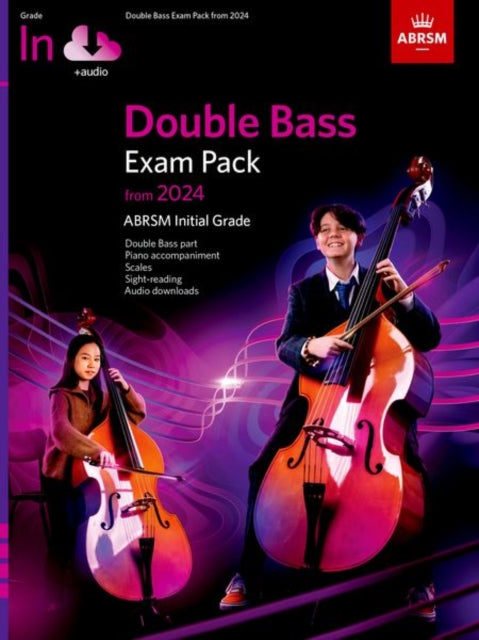 Book cover of: Double Bass Exam Pack from 2024, Initial Grade