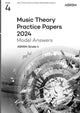 Book cover of: Music Theory Practice Papers Model Answers 2024, ABRSM Grade 4