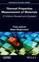 Book cover of: Thermal Properties Measurement of Materials. By: Yves Jannot
