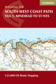 Book cover of: South West Coast Path Map Booklet - Vol 1: Minehead to St Ives. By: Paddy Dillon