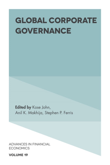 Book cover of: Global Corporate Governance. By: Kose John