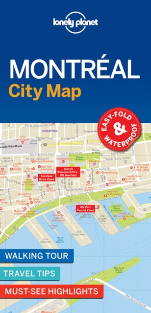 Book cover of: Lonely Planet Montreal City Map. By: Lonely Planet