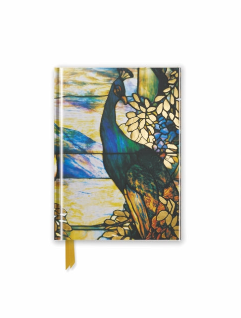 Book cover of: Tiffany: Standing Peacock (Foiled Pocket Journal). By: Flame Tree Studio