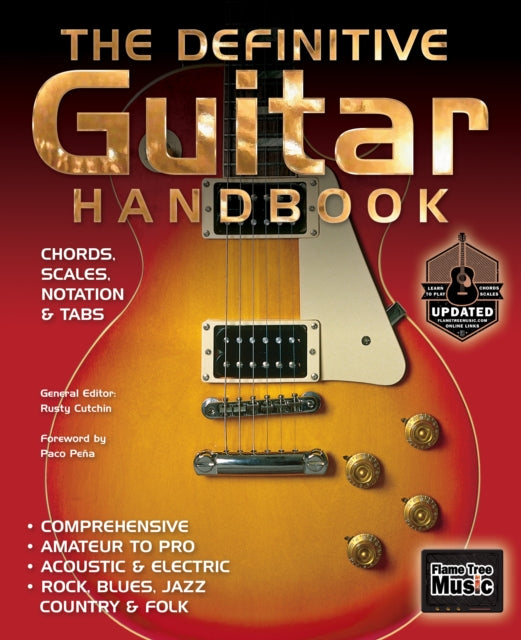 Book cover of: Definitive Guitar Handbook (2017 Updated). By: Rusty Cutchin