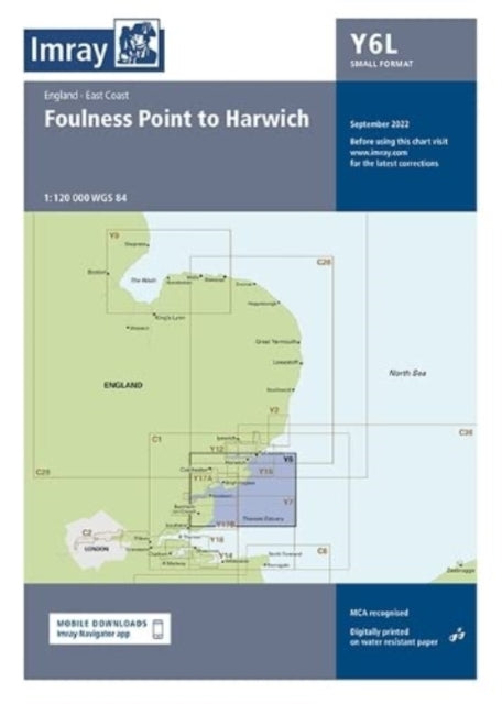 Book cover of: Imray Chart Y6 Laminated