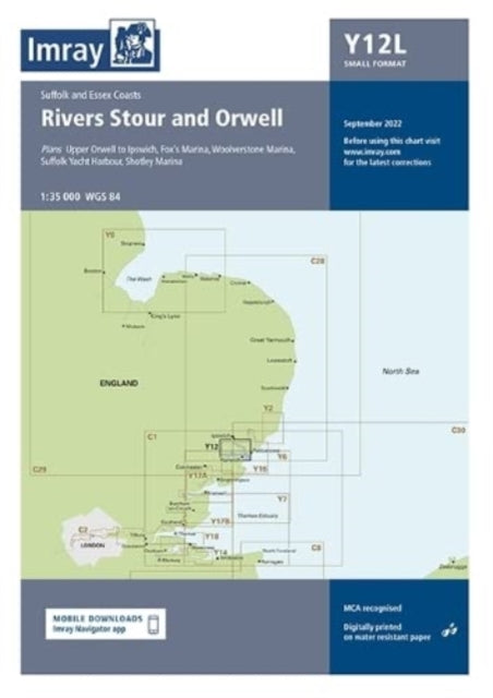 Book cover of: Imray Chart Y12 Laminated