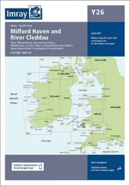 Book cover of: Imray Chart Y26