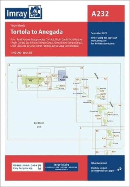 Book cover of: Imray Chart A232