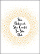 She Believed She Could So She Did, Inspirational Quotes for Women 9781786854889 Summersdale Publishers