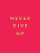 Book cover of: Never Give Up. By: Summersdale