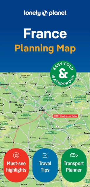 Book cover of: Lonely Planet France Planning Map. By: Lonely Planet