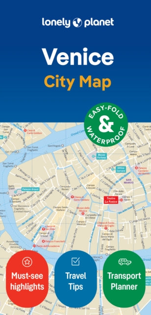 Book cover of: Lonely Planet Venice City Map. By: Lonely Planet
