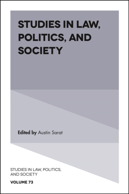 Book cover of: Studies in Law, Politics, and Society. By: Austin Sarat