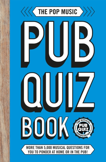 Book cover of: Pop Music Pub Quiz Book. By: Carlton Books