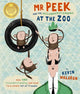 Book cover of: Mr Peek and the Misunderstanding at the Zoo. By: Kevin Waldron
