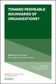 Book cover of: Toward Permeable Boundaries of Organizations?. By: Leopold Ringel
