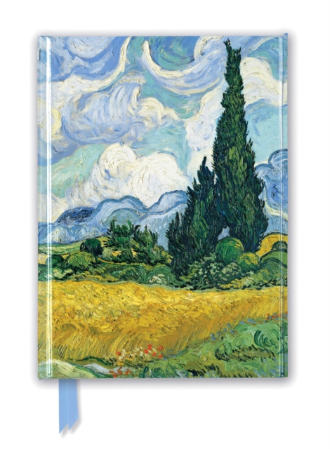 Book cover of: Vincent van Gogh: Wheat Field with Cypresses (Foiled Journal). By: Flame Flame Tree