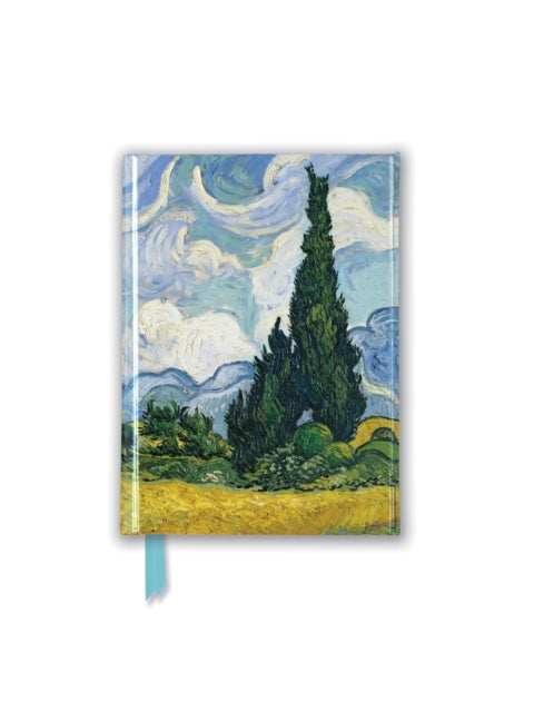 Book cover of: Vincent Van Gogh: Wheat Field with Cypresses (Foiled Pocket Journal). By: Flame Tree Studio