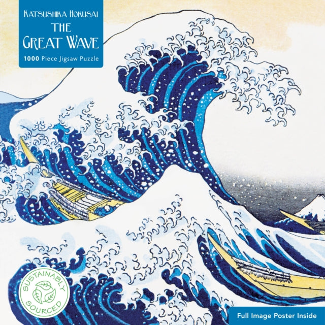 Adult Sustainable Jigsaw Puzzle Hokusai: The Great Wave