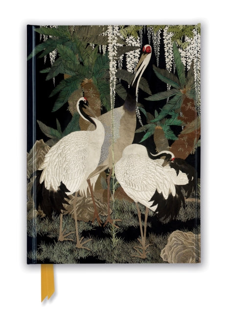 Book cover of: Ashmolean: Cranes, Cycads and Wisteria by Nishimura So-zaemon XII (Foiled Journal). By: Flame Tree Studio