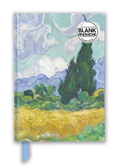 Book cover of: Vincent van Gogh: Wheat Field with Cypresses (Foiled Blank Journal). By: Flame Flame Tree