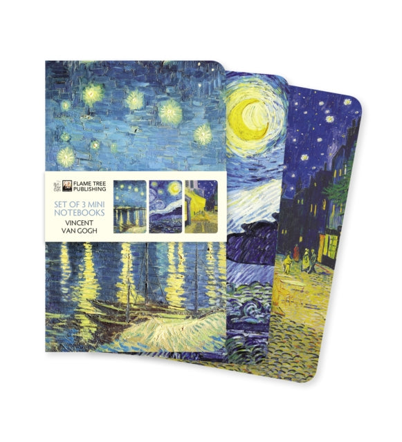 Book cover of: Vincent van Gogh Set of 3 Mini Notebooks. By: Flame Tree Studio