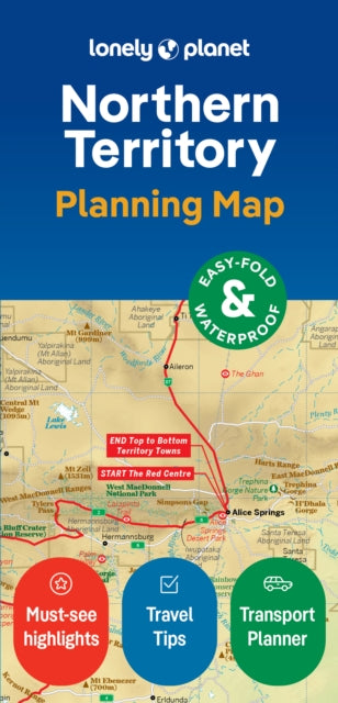 Book cover of: Lonely Planet Northern Territory Planning Map. By: Lonely Planet